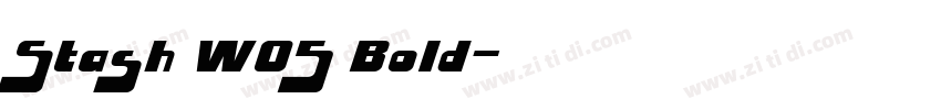 Stash W05 Bold字体转换